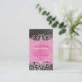 PixDezines Marie Antoinette on Pique Damask（Pique  名刺 (スタンド正面)