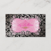 PixDezines Marie Antoinette on Pique Damask（Pique  名刺 (裏面)