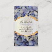 PixDezines maui blue hydrangea 名刺 (裏面)
