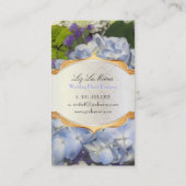 PixDezines maui blue hydrangea 名刺 (裏面)