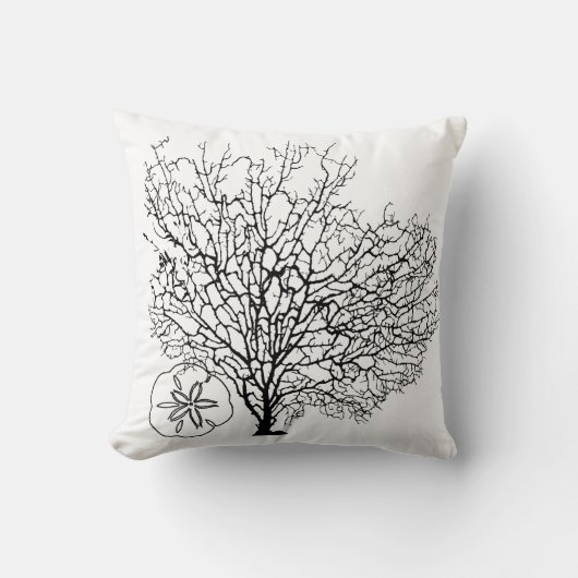 PixDezines maui coral+starfish/diy背景 クッション (正面)