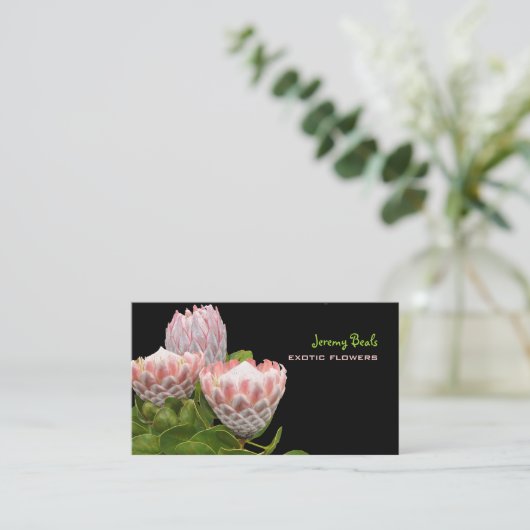 PixDezines maui protea(PixDezines maui protea♥) 名刺 (スタンド正面)