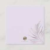 PixDezines Mauve Palm、Wishing Well エンクロージャーカード (裏面)