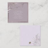 PixDezines Mauve Palms, ウィッシングウェル エンクロージャーカード (正面/裏面)