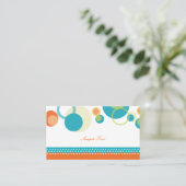 PixDezines Mod Bubles/ミツヴァのプレースカード/ターコイズ プレイスカード (スタンド正面)