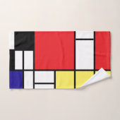 PixDezines Modernismの主要カラーブロック バスタオルセット (ハンドタオル)