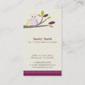 PixDezines Mommy +ベビーフール育児 コーリングカード (裏面)