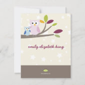 PixDezines Mommy+ベビー（シャワー用） 招待状 (裏面)