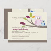 PixDezines Mommy+ベビー（シャワー用） 招待状 (正面/裏面)