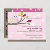 PixDezines Mommy+ベビー(赤ちゃんシャワー用) 招待状 (正面/裏面)