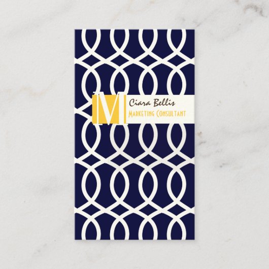 PixDezines monaco trellis/diyカラーをスナップで表示…… 名刺 (正面)