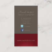 PixDezines Monogram Business Card enレトロカラー 名刺 (裏面)