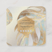 PixDezines MONSTERA、デュオトーンフェイクフォイル スクエア名刺 (裏面)