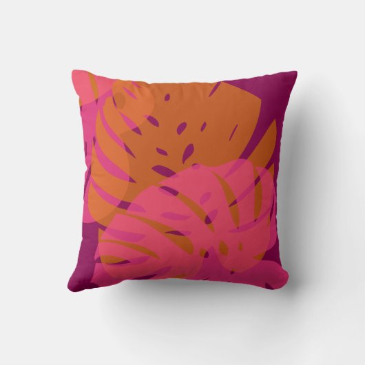 PixDezines monstera/diy背景 クッション (裏面)