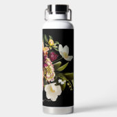 PixDezines MoodyフラワーブーケDIY背景 ウォーターボトル (背面)