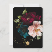 PixDezines Moody Botanical Brunch Bubbly 招待状 (裏面)