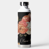 PixDezines Moody Botanical DIY背景 ウォーターボトル (左面)