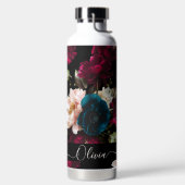 PixDezines Moody Botanical DIY背景 ウォーターボトル (左面)