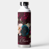 PixDezines Moody Botanical DIY背景 ウォーターボトル (左面)