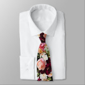 PixDezines Moody Fresh Flowers DIY Background ネクタイ (タイ)