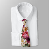 PixDezines Moody Fresh Flowers DIY Background ネクタイ (タイ)