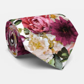 PixDezines Moody Fresh Flowers DIY Background ネクタイ (ロール)