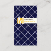 PixDezines Moroccan Trellis/DIYカラーをスナップで表示します。 名刺 (正面)