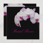 PixDezines mossのラン/暗い赤紫色 招待状 (正面/裏面)