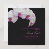 PixDezines mossのラン/暗い赤紫色 招待状 (裏面)