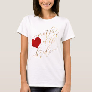 PixDezines Mother of Bride/フェイク金ゴールド Tシャツ