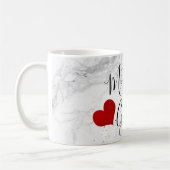 PixDezines Mother of the Groom/Marble/DIY Script コーヒーマグカップ (左)