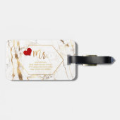 PixDezines MR MARBLE+フェイク金ゴールド ラゲッジタグ (裏面横)