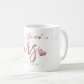 PixDezines Mrs/フェイクバラ金ゴールド/スクリプモダント コーヒーマグカップ (正面右)