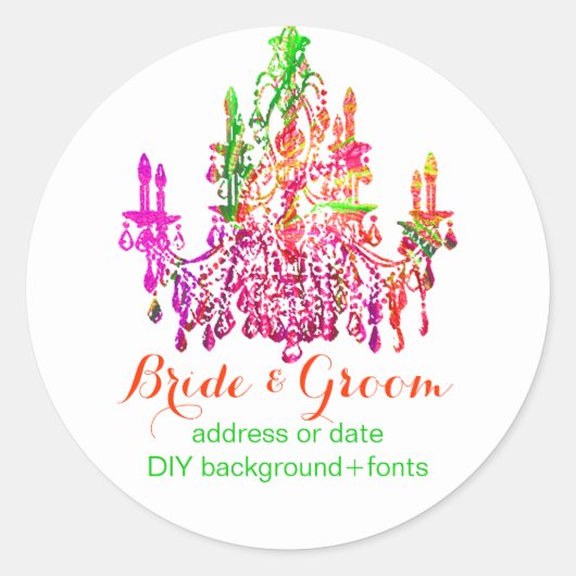 PixDezines muranoガラスシャンデリア ラウンドシール (正面)