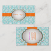 PixDezines natasha lace/DIY背景+トリムカラー 名刺 (正面/裏面)