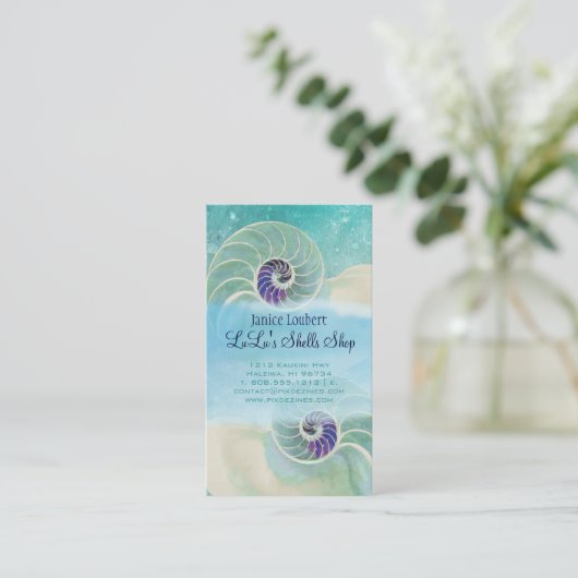 PixDezines nautilusの略 名刺 (スタンド正面)