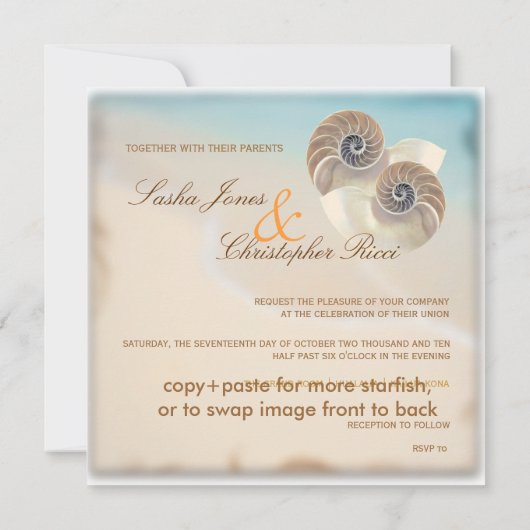 PixDezines NAUTILUS招待状 招待状 (裏面)