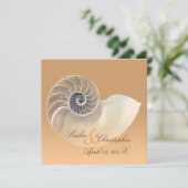 PixDezines nautilus、diy招待状 招待状 (スタンド正面)