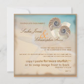 PixDezines nautilus、diy招待状 招待状 (裏面)