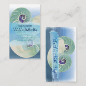 PixDezines nautilus/watercolor 名刺 (正面/裏面)