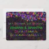 PixDezines NEON/GRUNG STARS/DITIONS 招待状 (正面)