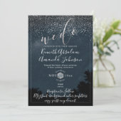 PixDezines Night Sky|アウトドア結婚ズ 招待状 (スタンド正面)