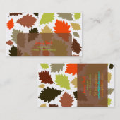 PixDezines Oak離れの背景/Tree Trimers/diy 名刺 (正面/裏面)