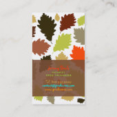 PixDezines Oak離れの背景/Tree Trimers/diy 名刺 (裏面)