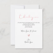 PixDezines OHベビーシャワーありがとう+お知らせ サンキューカード (裏面)