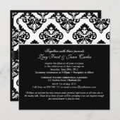 PixDezines Oliviaダマスク 招待状 (正面/裏面)