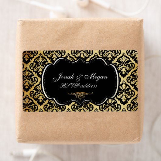 PixDezines olivia damask/diy背景色 ラベル (インサイチュ)