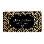 PixDezines olivia damask/diy背景色 ラベル (正面)