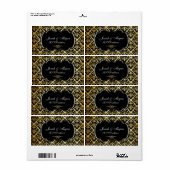 PixDezines olivia damask/diy背景色 ラベル (フルシート)