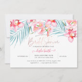 PixDezines Orchid Isle、トロピカルブライダルシャワー 招待状